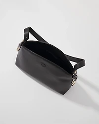 Textured Mixed Metal Tote Bag