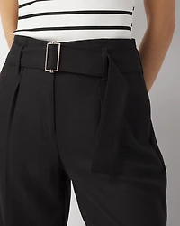 High-Rise Belted Wide Leg Trouser
