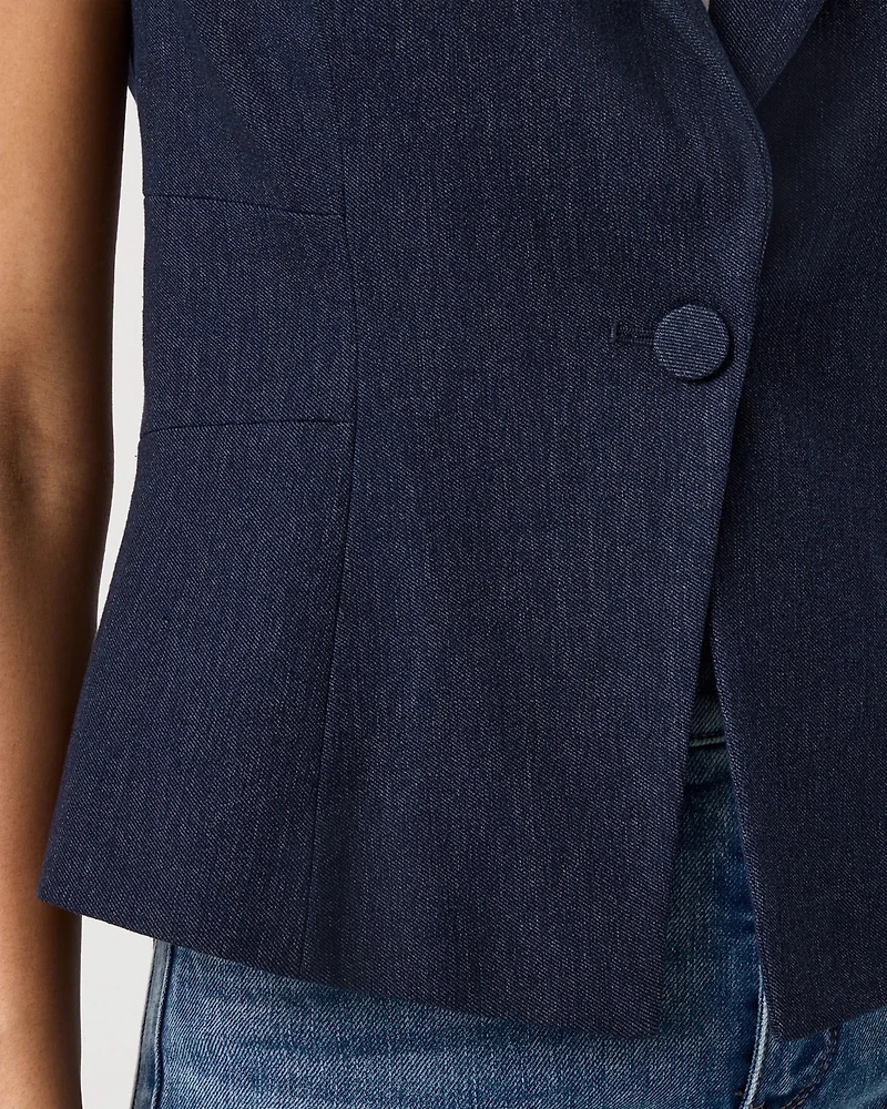 Denim-Look Vest