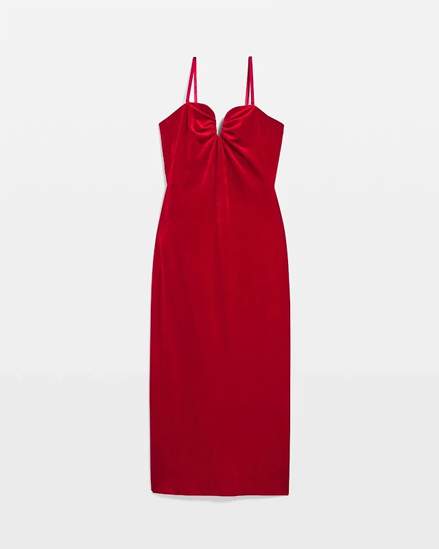 Zara BEADED VELVET MIDI DRESS at Mall of America in Bloomington, MN Zara BEADED VELVET MIDI DRESS at Mall of America in Bloomington, MN