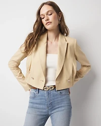 Cropped Double-Breasted Jacket
