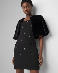 Strapless Embellished Mini Dress