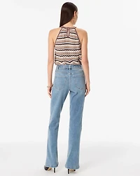 High-Rise Belted Trouser Ease Jean