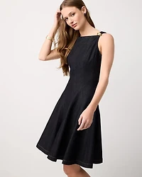 Fit + Flare Denim Dress