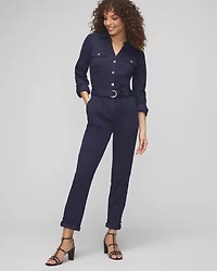 Long Sleeve Utility Jumpsuit