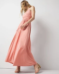 Strappy Matte Jersey Maxi Dress