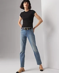 Pima Cotton Rib Short Sleeve Crew Tee