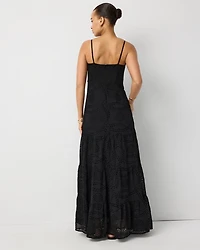 Eyelet Maxi Dress