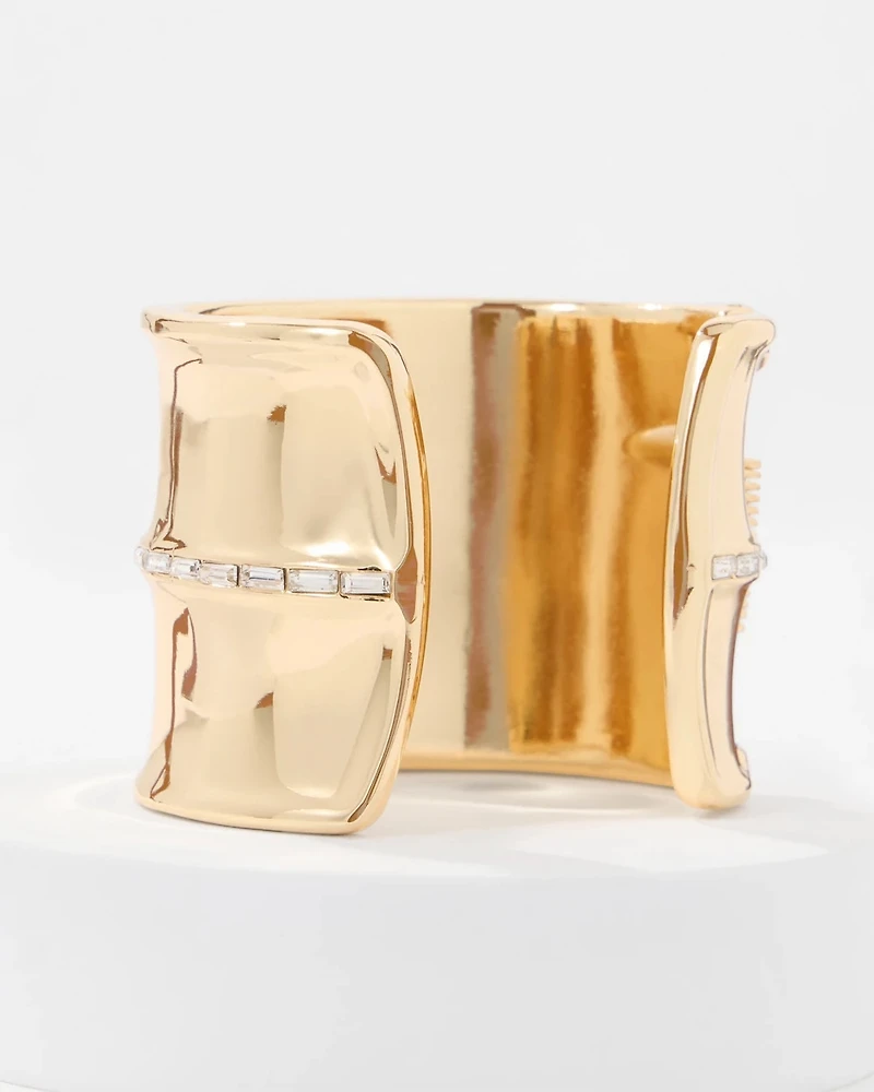 Bamboo Hinge Cuff Bracelet