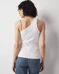 Chain Strap Ribbed Tank