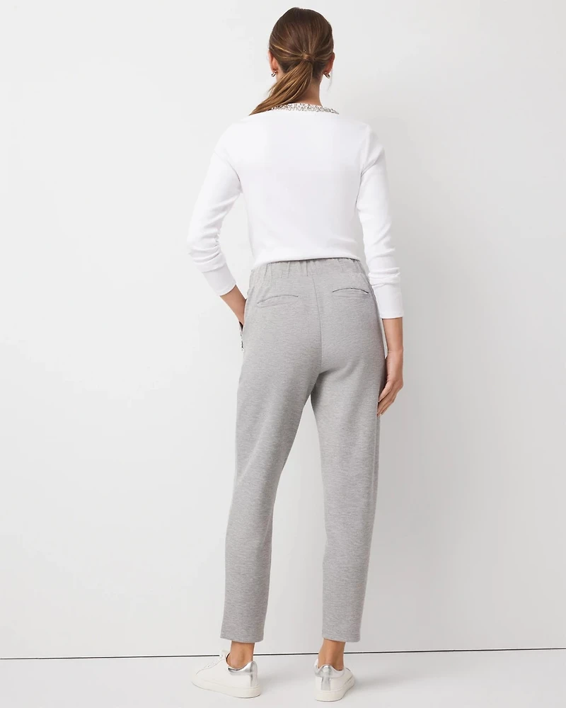 Embellished Satin Trim Jogger