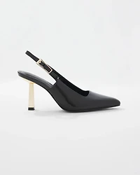 Leather Slingback Pump