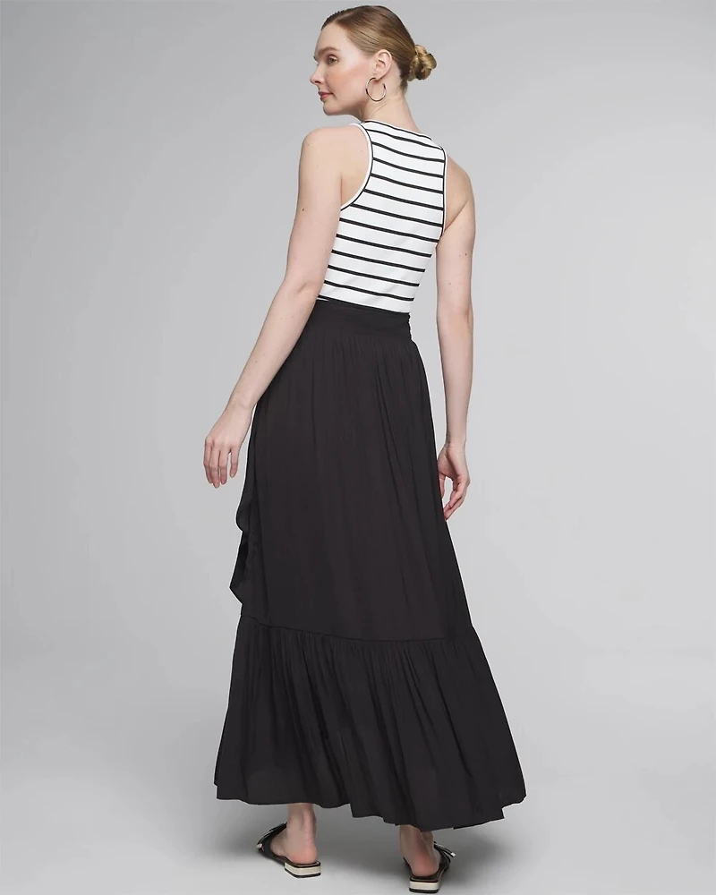 Ruffle Midi Skirt