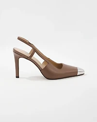 Capped Toe Slingback