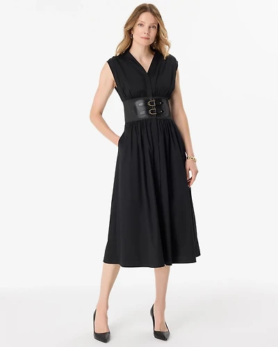 Belted Midi Dress