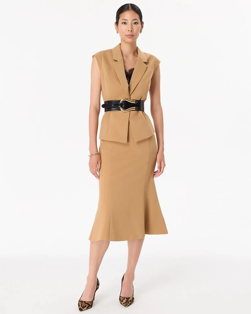 Luxe Stretch Single-Button Vest