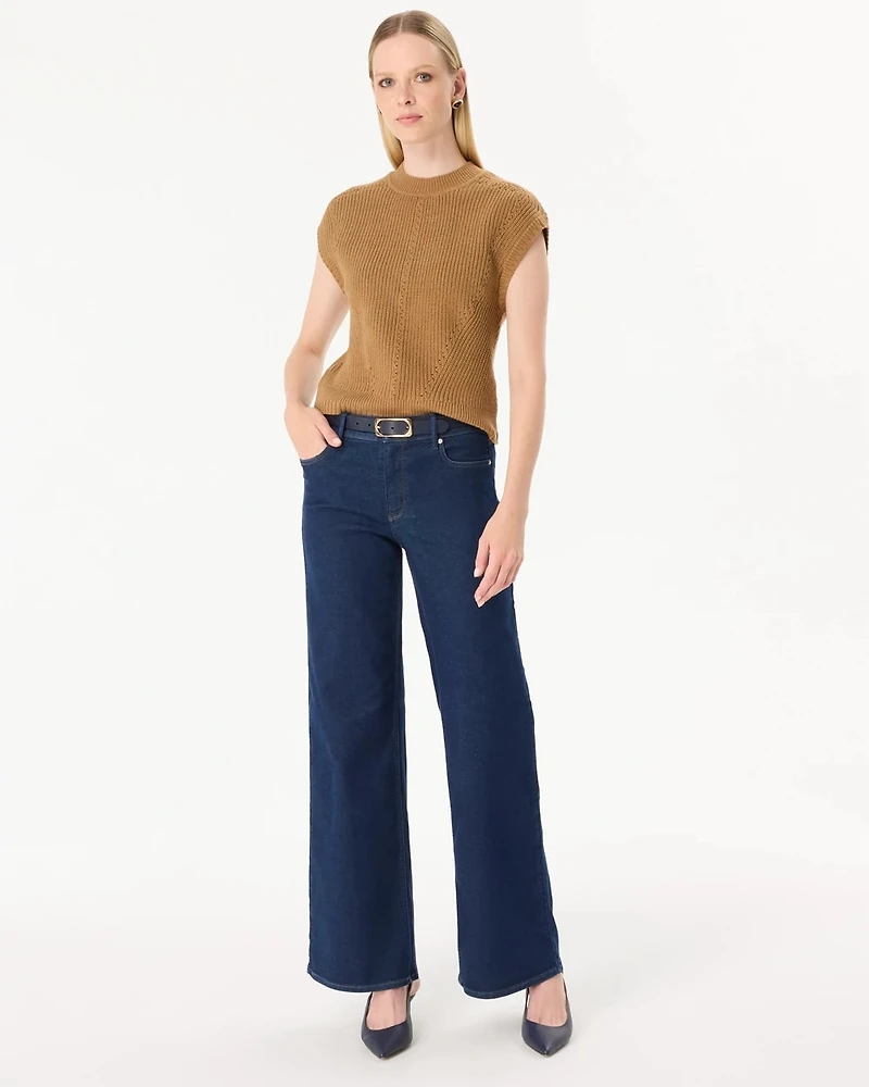 High-Rise Wide Leg Ease Jean