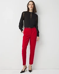 High-Rise Elle Slim Ankle Pant