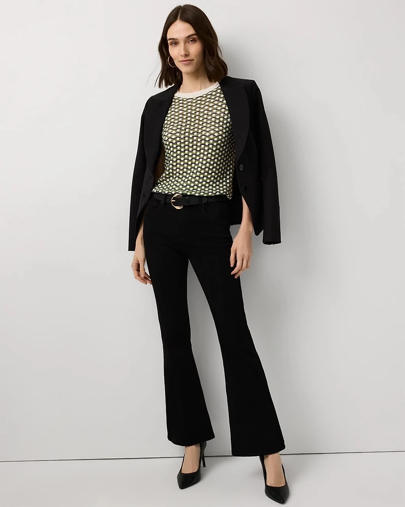 Petite High-Rise Flare Jean