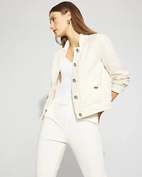 Tweed Bomber Jacket