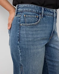 Raw Hem High Rise Wide Leg Jean