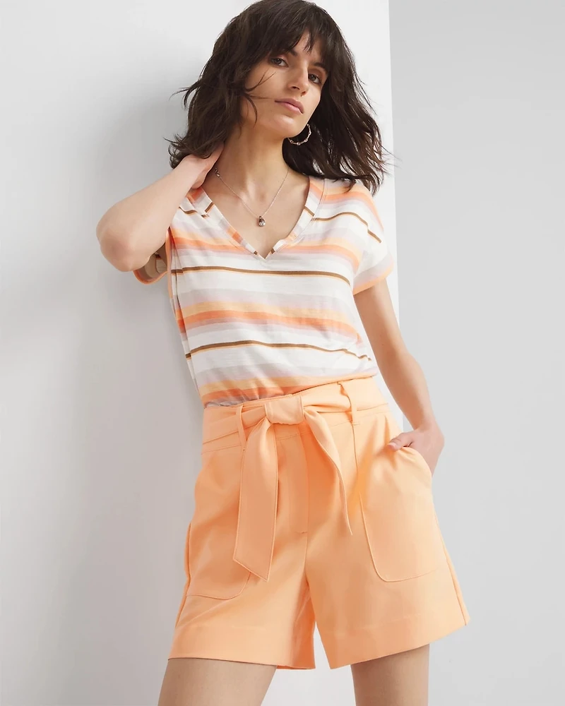 Belted Formal Shorts