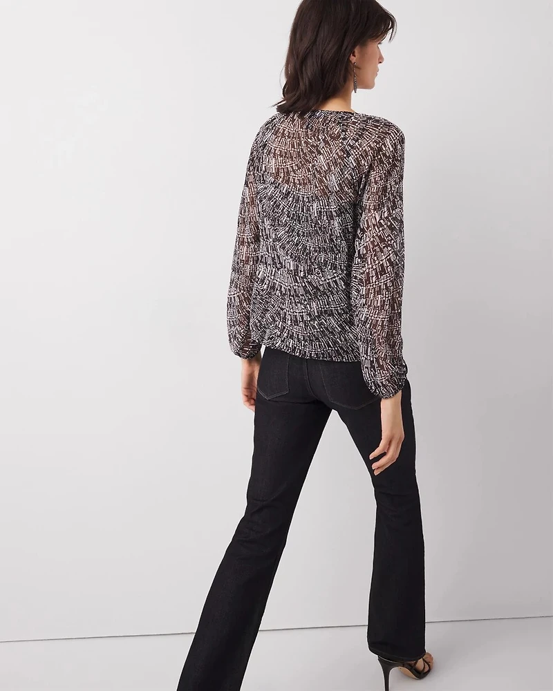 Ruffle Front Blouse