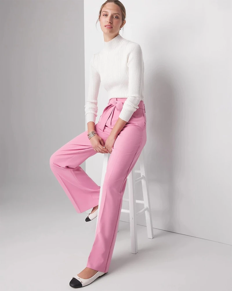 WHBM® Petite Belted Luna Wide Leg Trousers