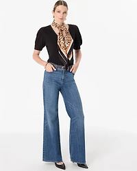 Puff Sleeve V-neck Tee