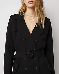 Petite Sweater Trench Coat