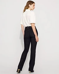 High-Rise Tab-Waist Bootcut Jean