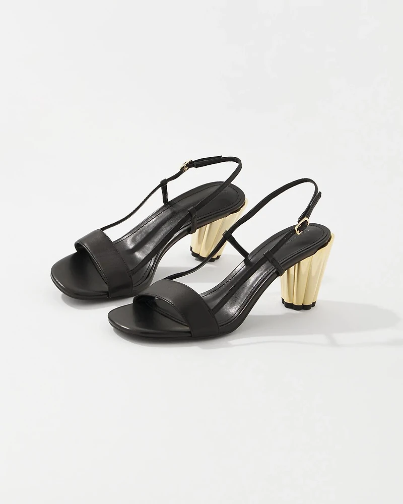 Leather Heeled Sandal