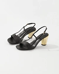 Leather Heeled Sandal