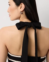 Embroidered Halter Jumpsuit