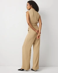 Tailored Crepe Jumpsuit