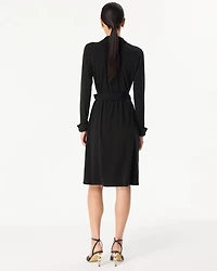 Collared Wrap Dress