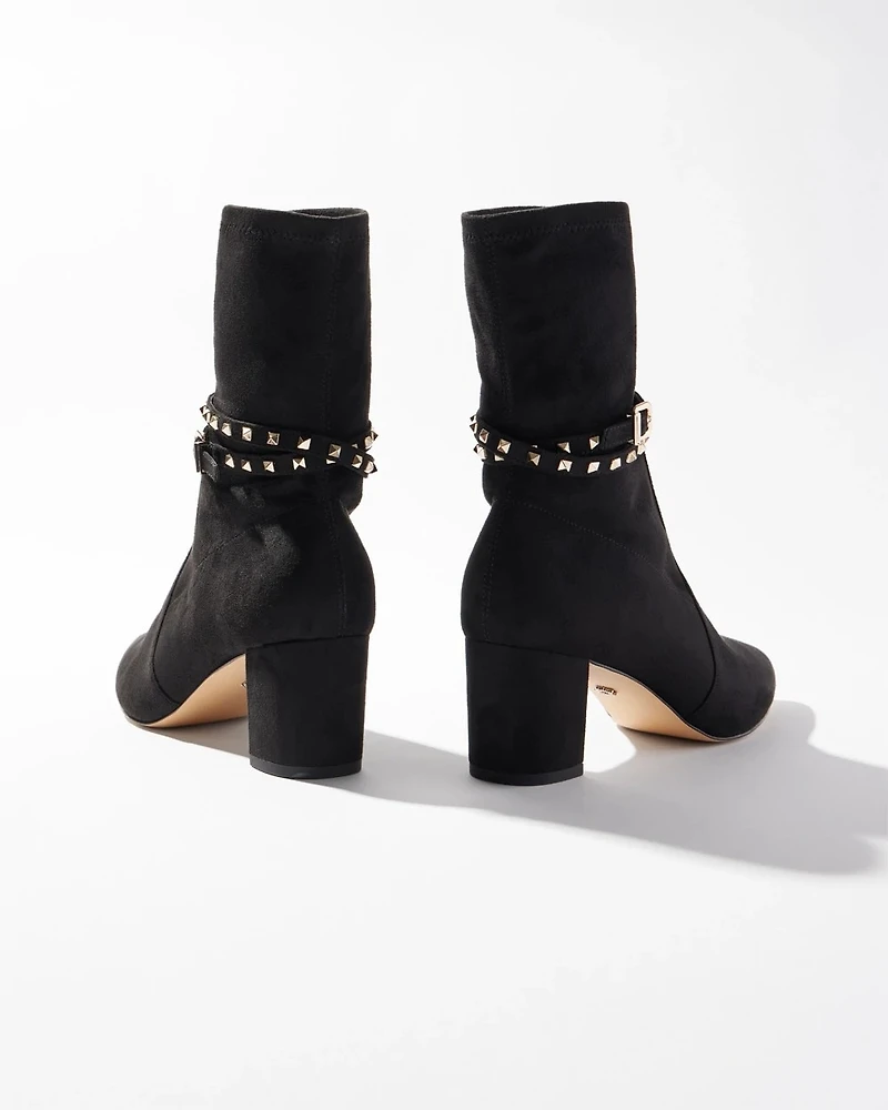 Removable Strap Suede Sock Boot