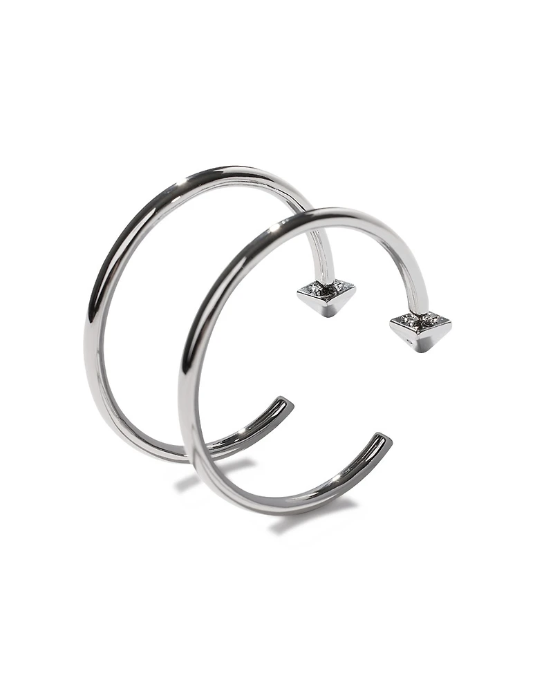 Silver Hoop Earrings