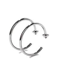 Silver Hoop Earrings