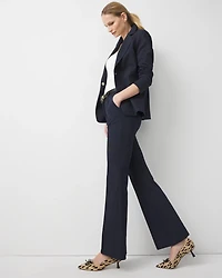 High Rise Denim-Look Piper Flare