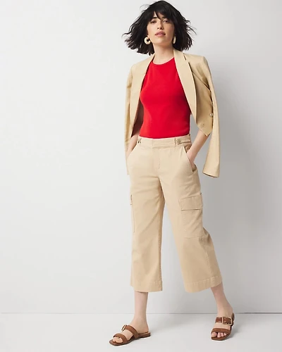 Pret Cargo Wide Leg Cropped Pant