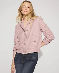 Tweed Bomber Jacket