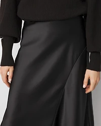 Petite Satin Slip Midi Skirt