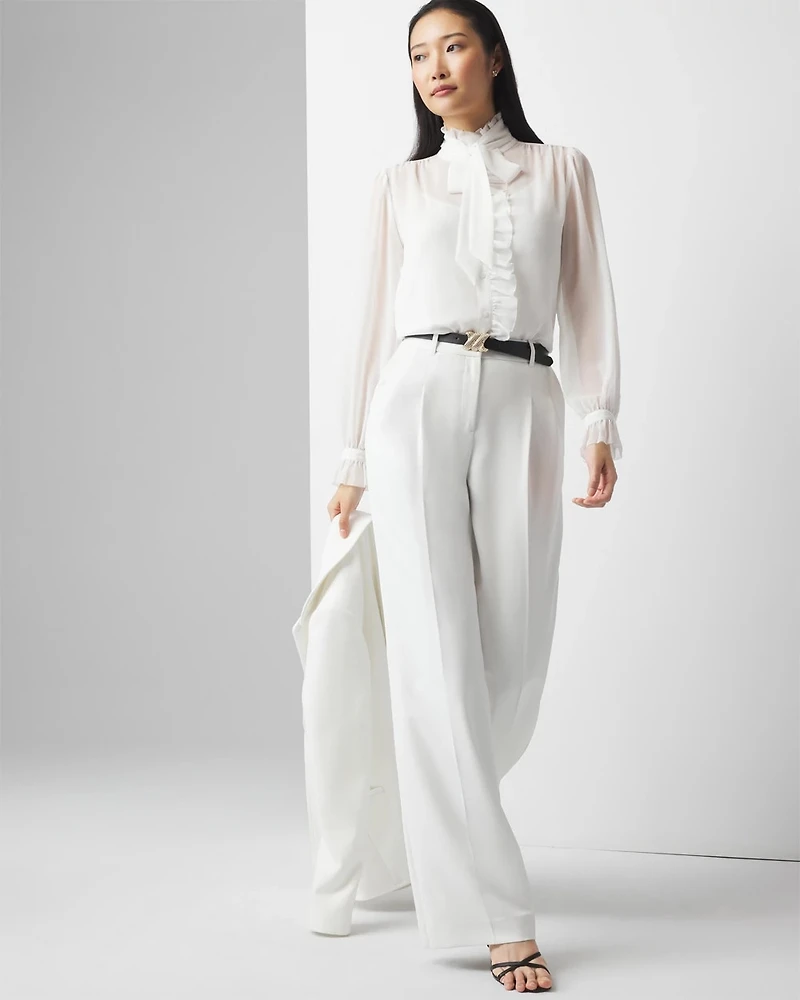 Chiffon Ruffle Blouse