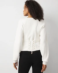 Corset Detail Button Front Cardigan