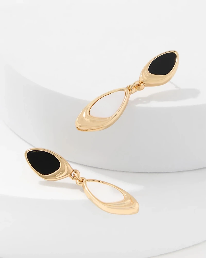 Mother of Pearl Linear Earrings