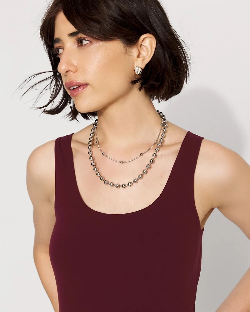 WHBM FORME™ All Ways Stretch Dual Neck Tank