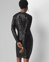 Sequin Pleated Dress