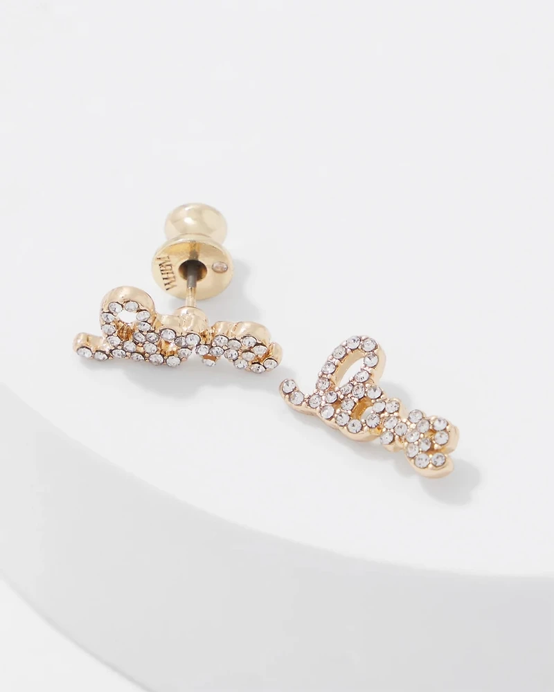 Love Letter Stud Earrings