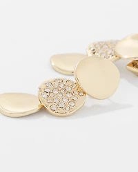 Pavé Discs Earrings